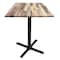 Holland Bar Stool Co 42" Tall In/Outdoor All-Season Table, 36" x 36" Square Rustic Top OD211-3042BWOD36SQRustic - alternate 1